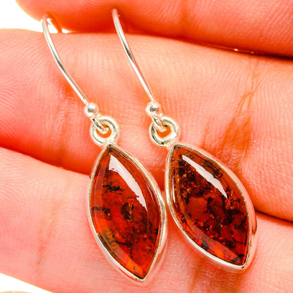 Baltic Amber Earrings handcrafted by Ana Silver Co - EARR421410