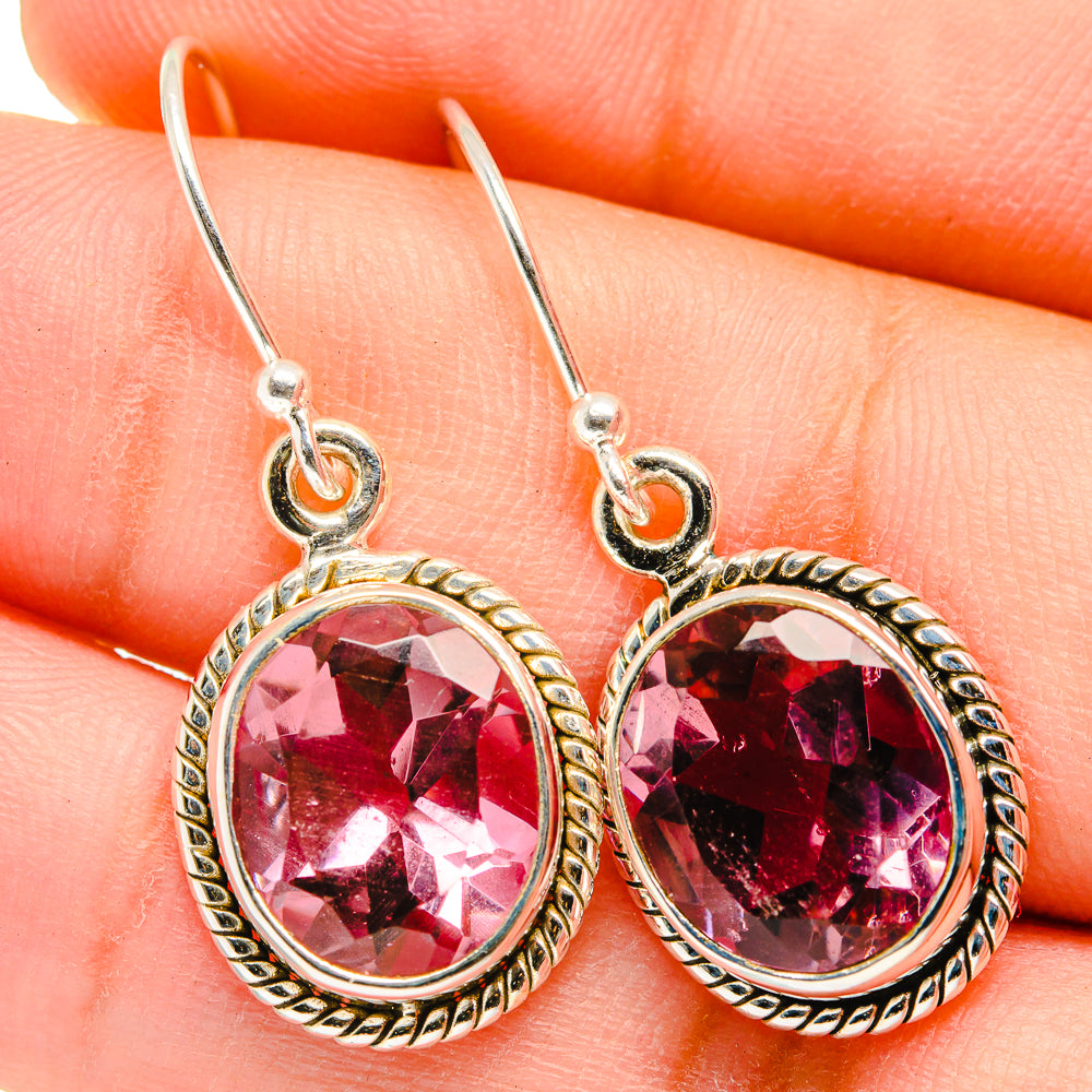 Color Change Alexandrite (Lab.) Earrings handcrafted by Ana Silver Co - EARR421413