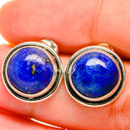 Lapis Lazuli Earrings handcrafted by Ana Silver Co - EARR421414