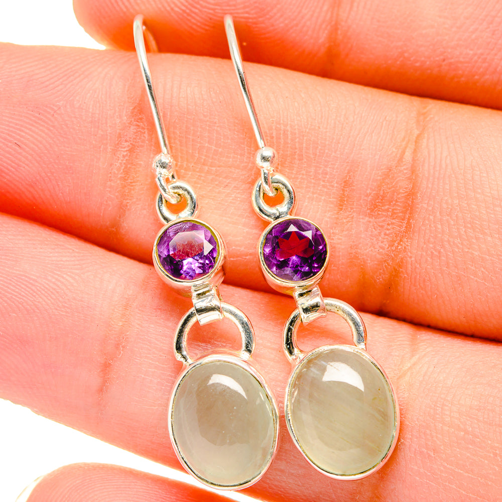 Prehnite Earrings handcrafted by Ana Silver Co - EARR421421