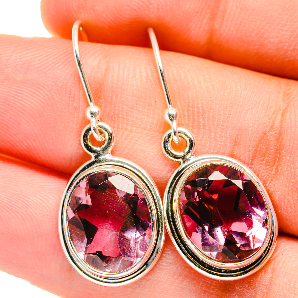 Color Change Alexandrite (Lab.) Earrings handcrafted by Ana Silver Co - EARR421436