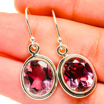 Color Change Alexandrite (Lab.) Earrings handcrafted by Ana Silver Co - EARR421436