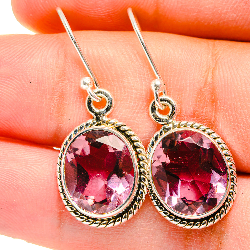 Color Change Alexandrite (Lab.) Earrings handcrafted by Ana Silver Co - EARR421442