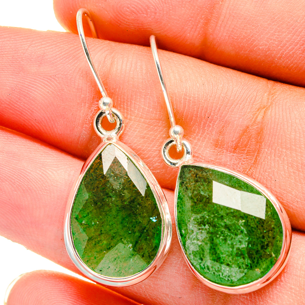 Green Aventurine Earrings handcrafted by Ana Silver Co - EARR421444