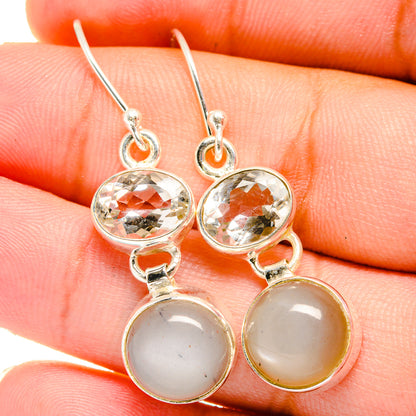 Moonstone Earrings handcrafted by Ana Silver Co - EARR421454