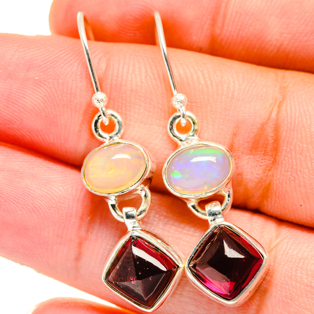Garnet Earrings handcrafted by Ana Silver Co - EARR421456
