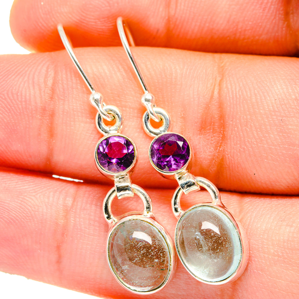 Aquamarine Earrings handcrafted by Ana Silver Co - EARR421465