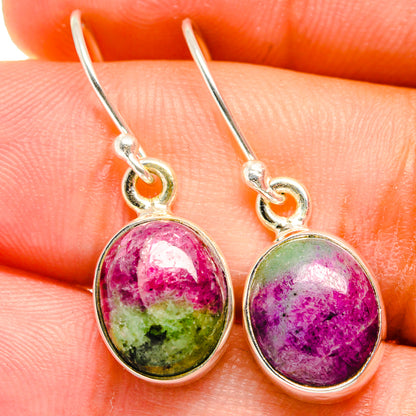 Ruby Zoisite Earrings handcrafted by Ana Silver Co - EARR421480