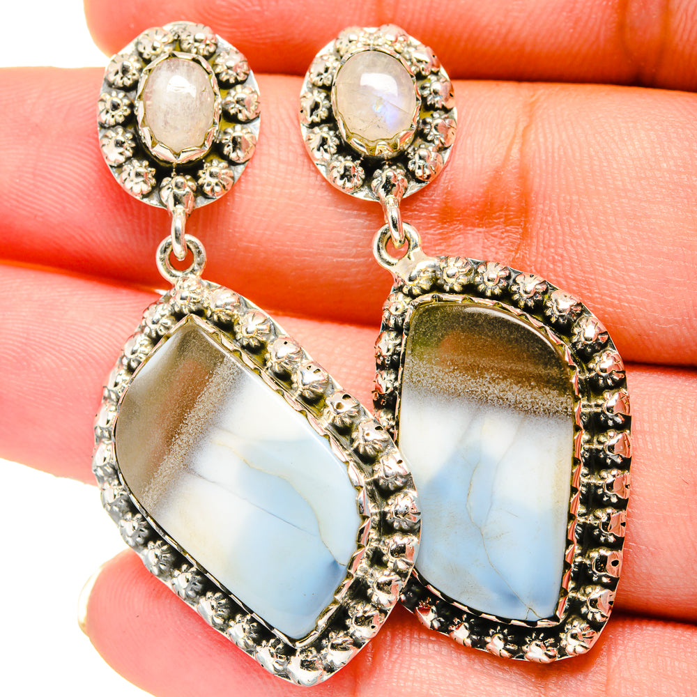 Owyhee Opal Earrings handcrafted by Ana Silver Co - EARR421482