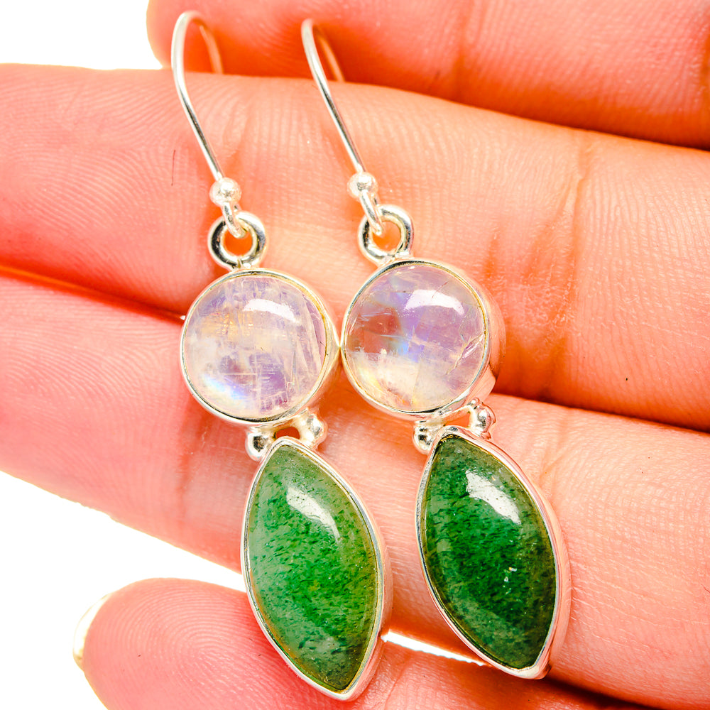 Green Aventurine Earrings handcrafted by Ana Silver Co - EARR421485