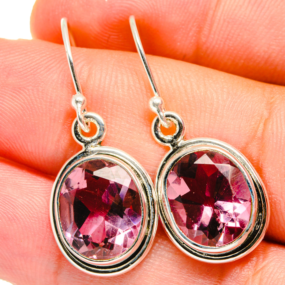 Color Change Alexandrite (Lab.) Earrings handcrafted by Ana Silver Co - EARR421487