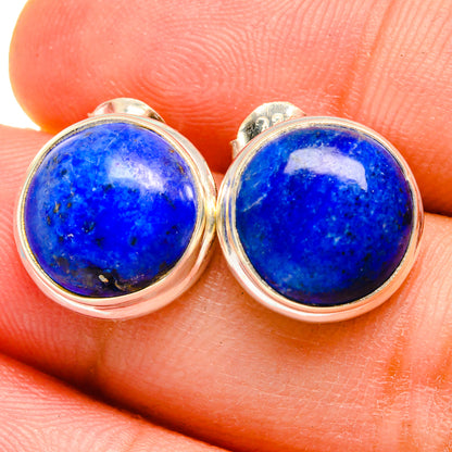 Lapis Lazuli Earrings handcrafted by Ana Silver Co - EARR421488