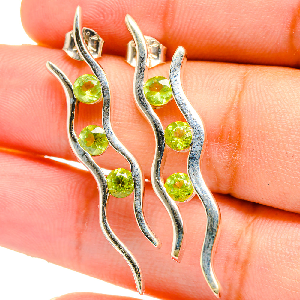 Peridot Earrings handcrafted by Ana Silver Co - EARR421493