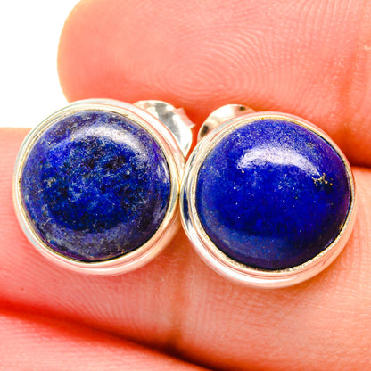 Lapis Lazuli Earrings handcrafted by Ana Silver Co - EARR421495