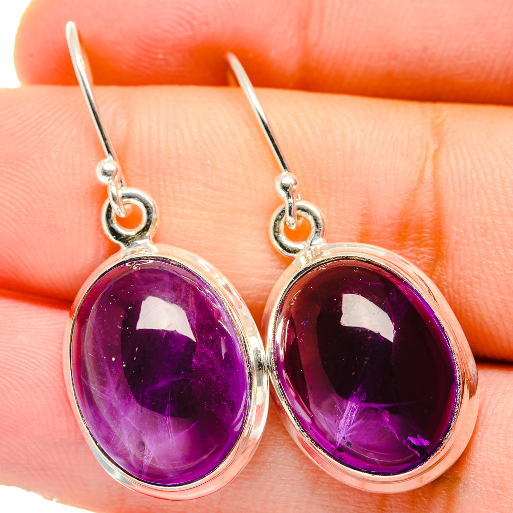 Amethyst Earrings handcrafted by Ana Silver Co - EARR421509