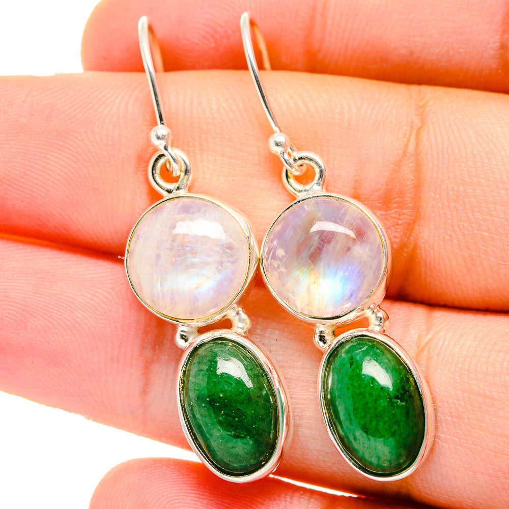 Green Aventurine Earrings handcrafted by Ana Silver Co - EARR421512
