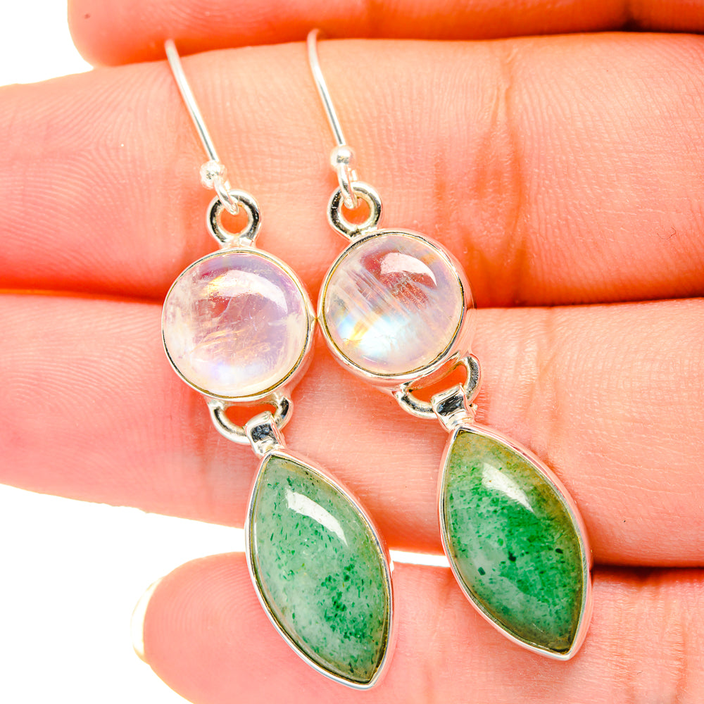 Green Aventurine Earrings handcrafted by Ana Silver Co - EARR421537
