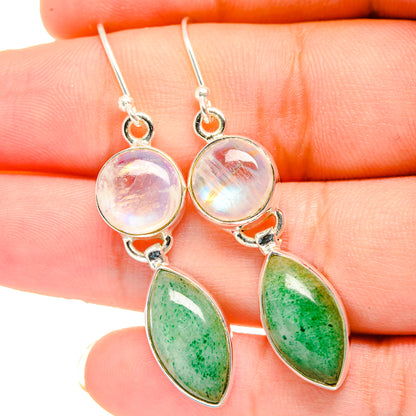 Green Aventurine Earrings handcrafted by Ana Silver Co - EARR421537
