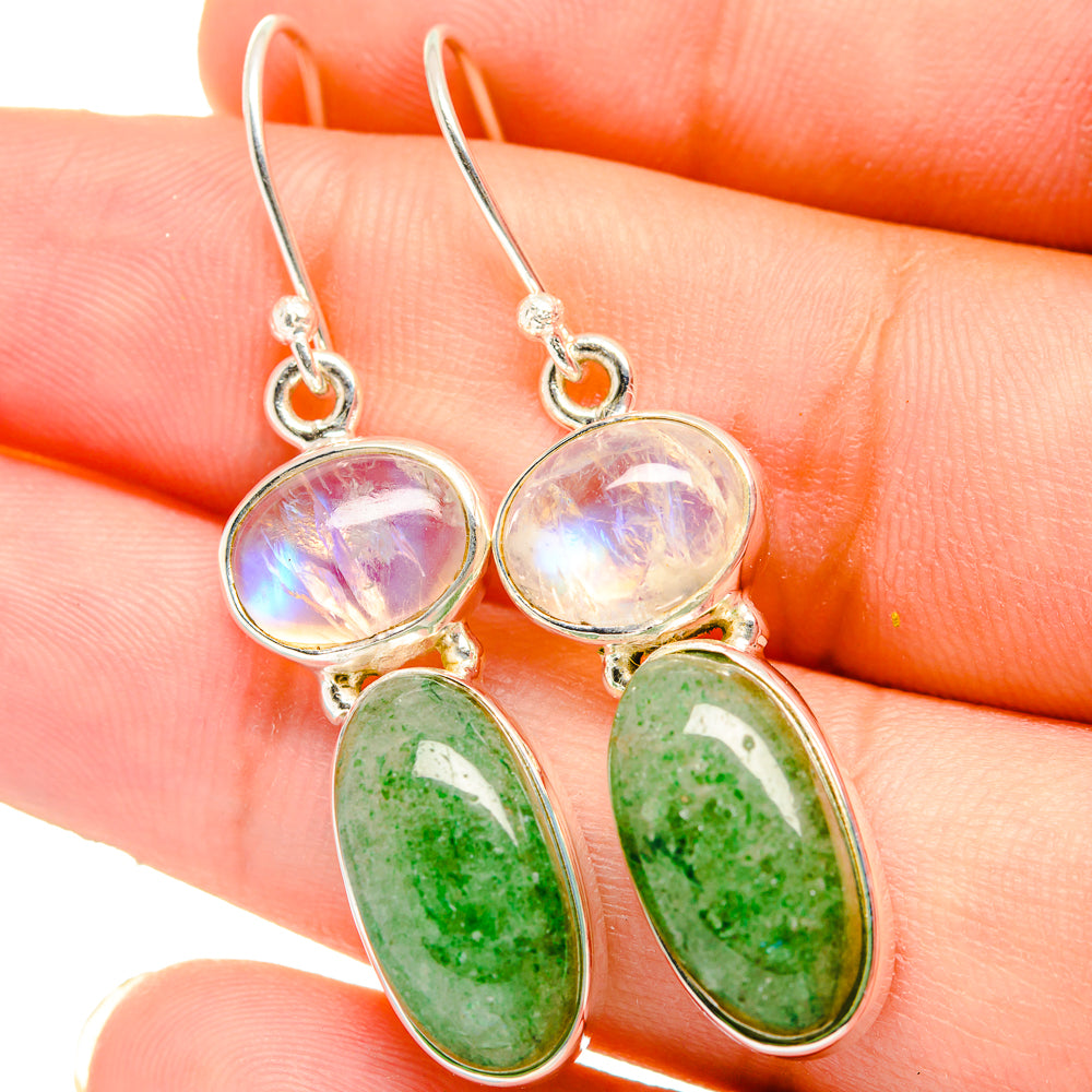 Green Aventurine Earrings handcrafted by Ana Silver Co - EARR421544