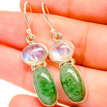 Green Aventurine Earrings handcrafted by Ana Silver Co - EARR421544