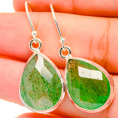 Green Aventurine Earrings handcrafted by Ana Silver Co - EARR421550