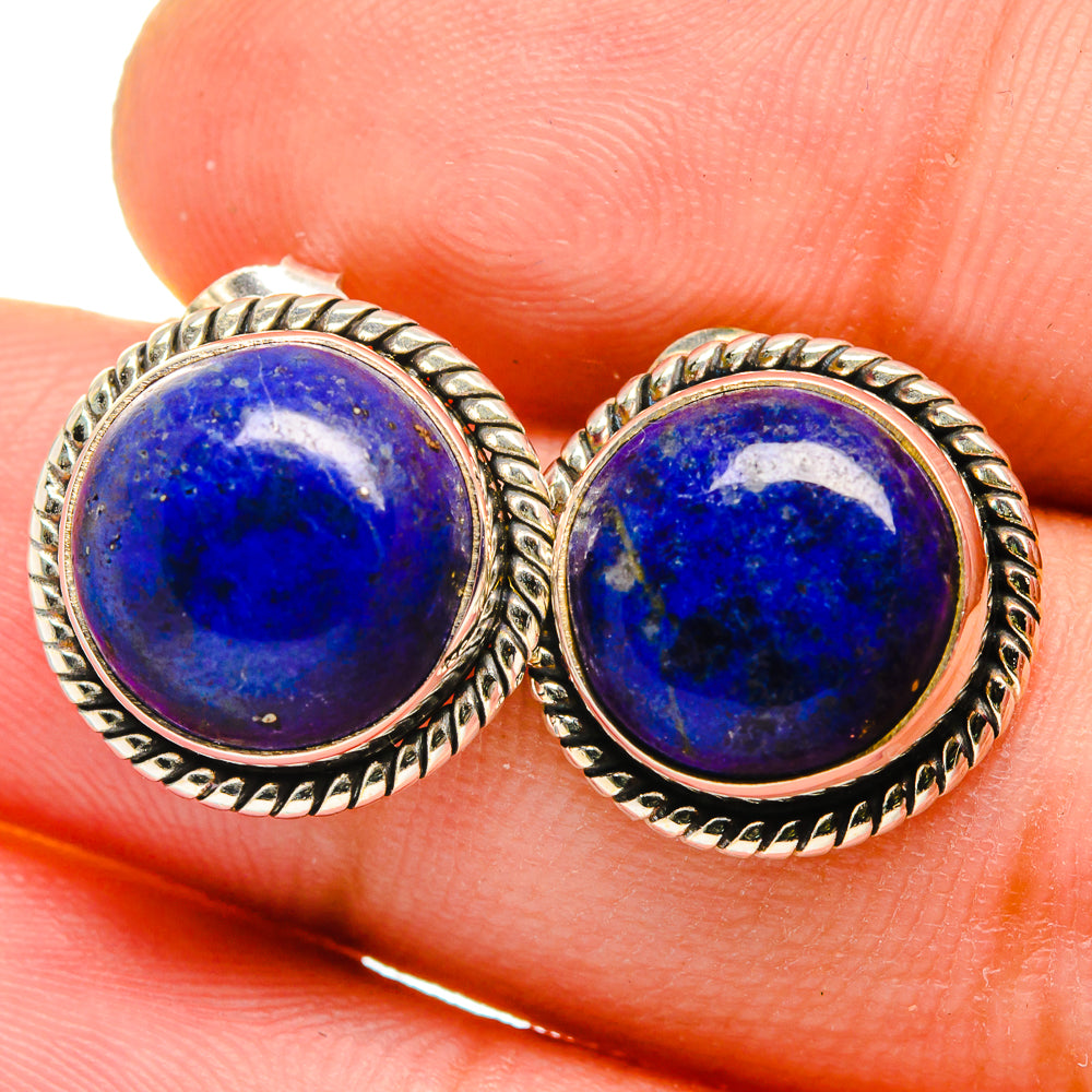 Lapis Lazuli Earrings handcrafted by Ana Silver Co - EARR421552