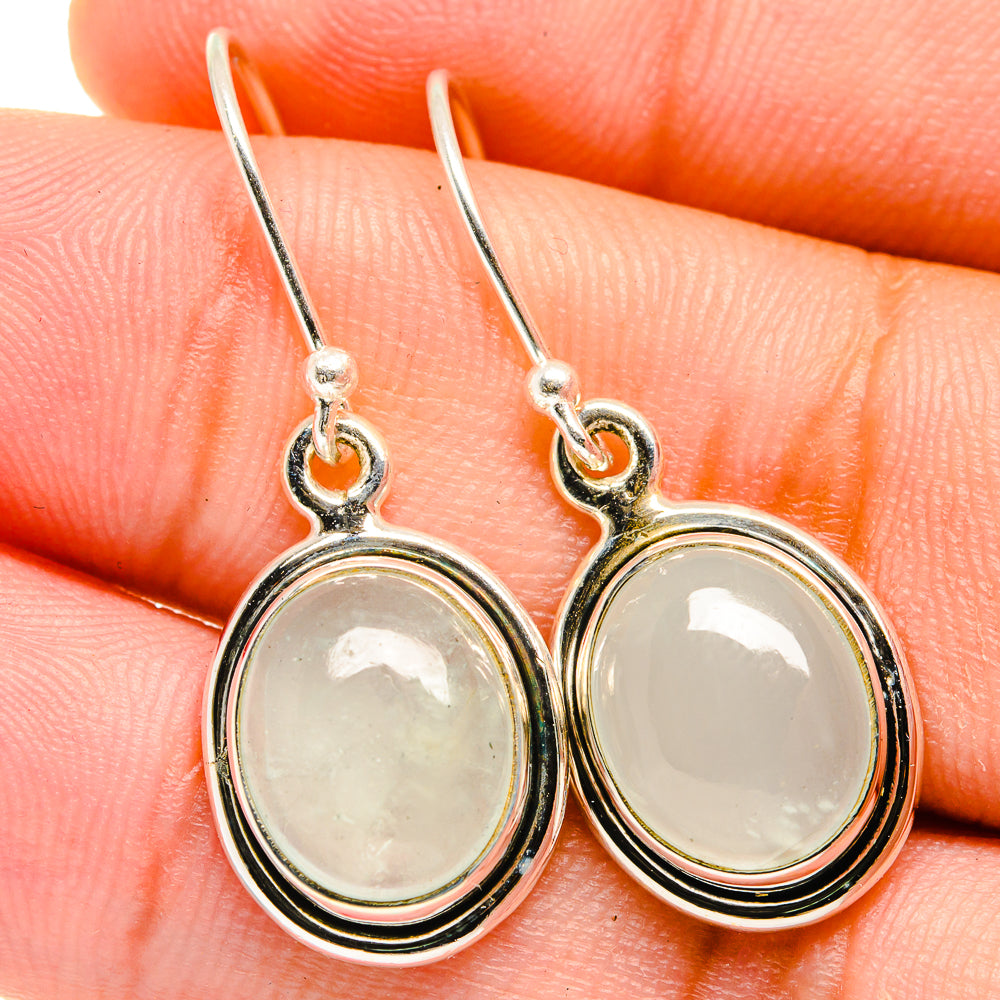 Rainbow Moonstone Earrings handcrafted by Ana Silver Co - EARR421555