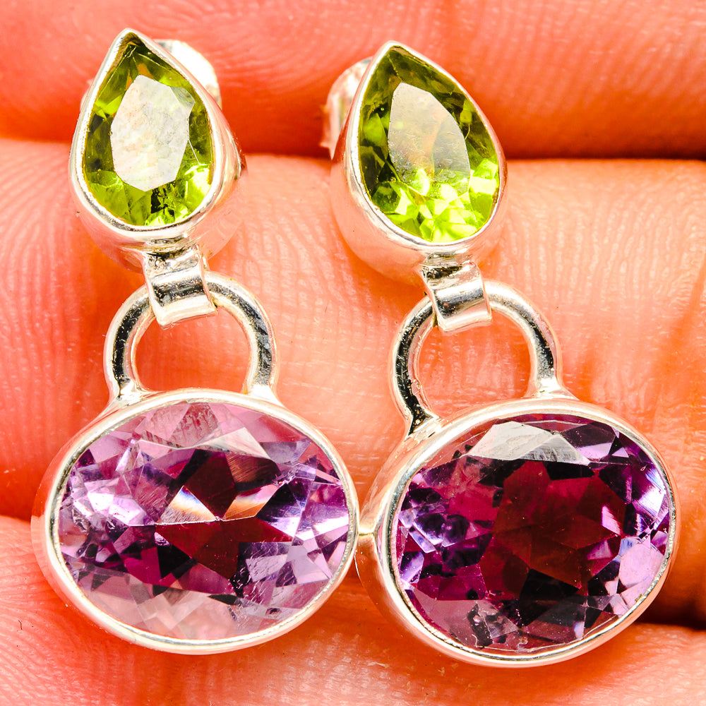 Amethyst Earrings handcrafted by Ana Silver Co - EARR421559