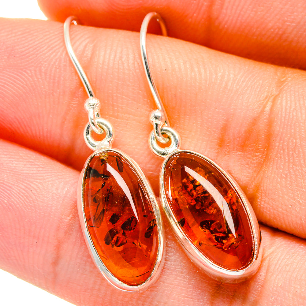 Baltic Amber Earrings handcrafted by Ana Silver Co - EARR421574
