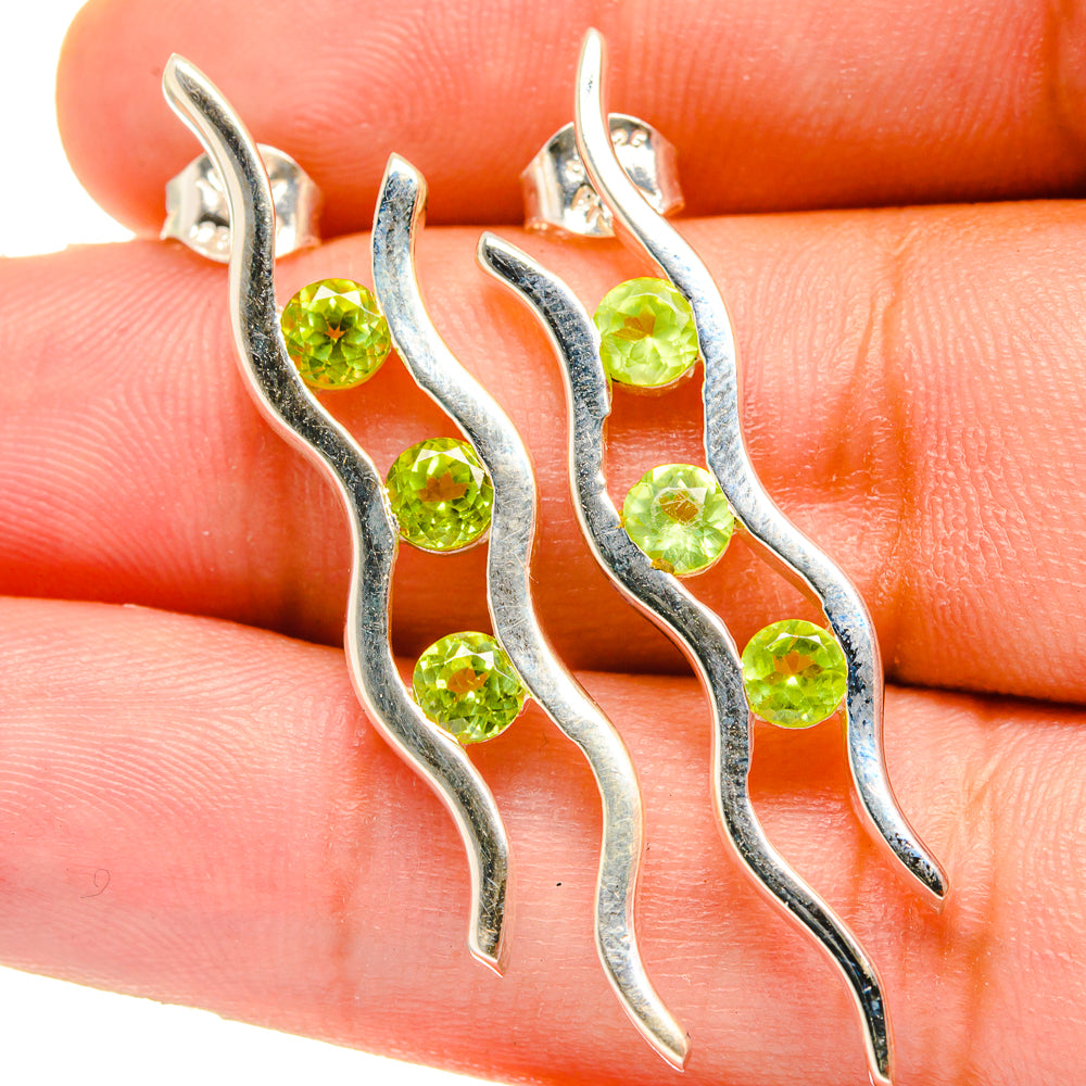 Peridot Earrings handcrafted by Ana Silver Co - EARR421617
