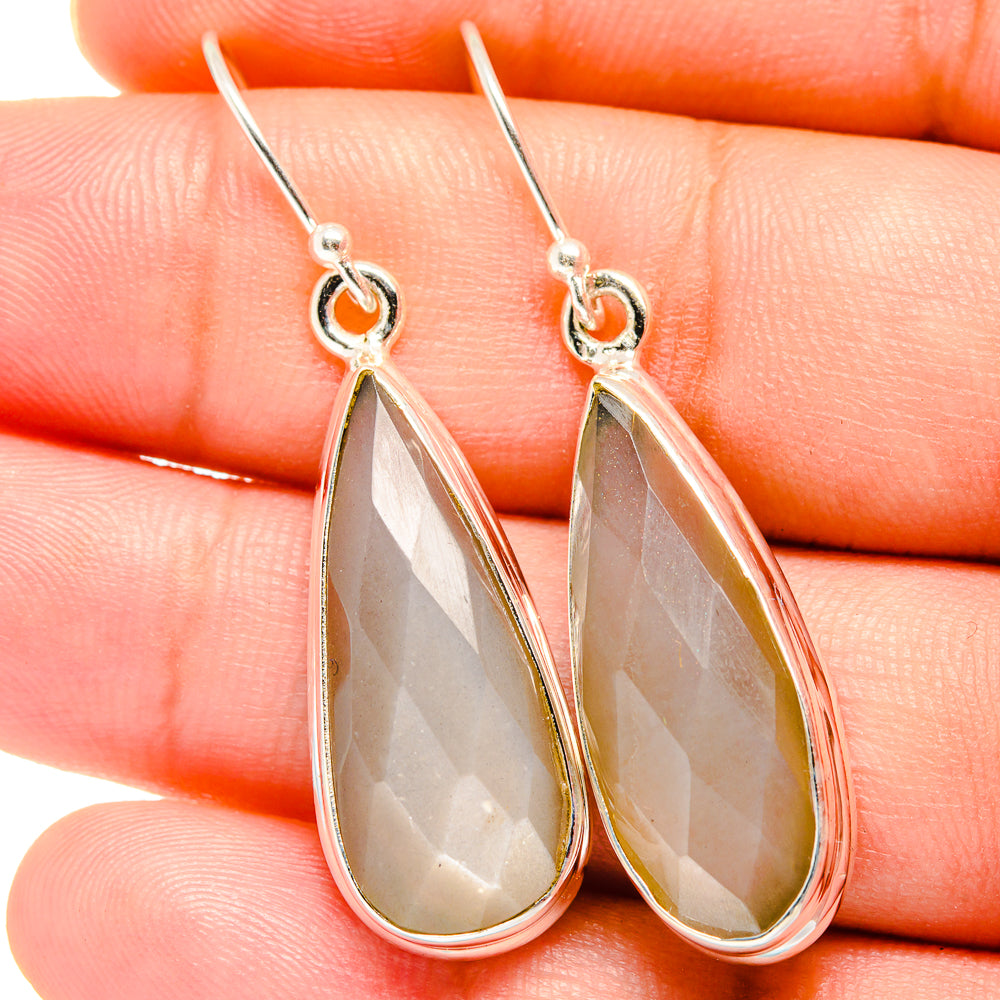 Moonstone Earrings handcrafted by Ana Silver Co - EARR421629