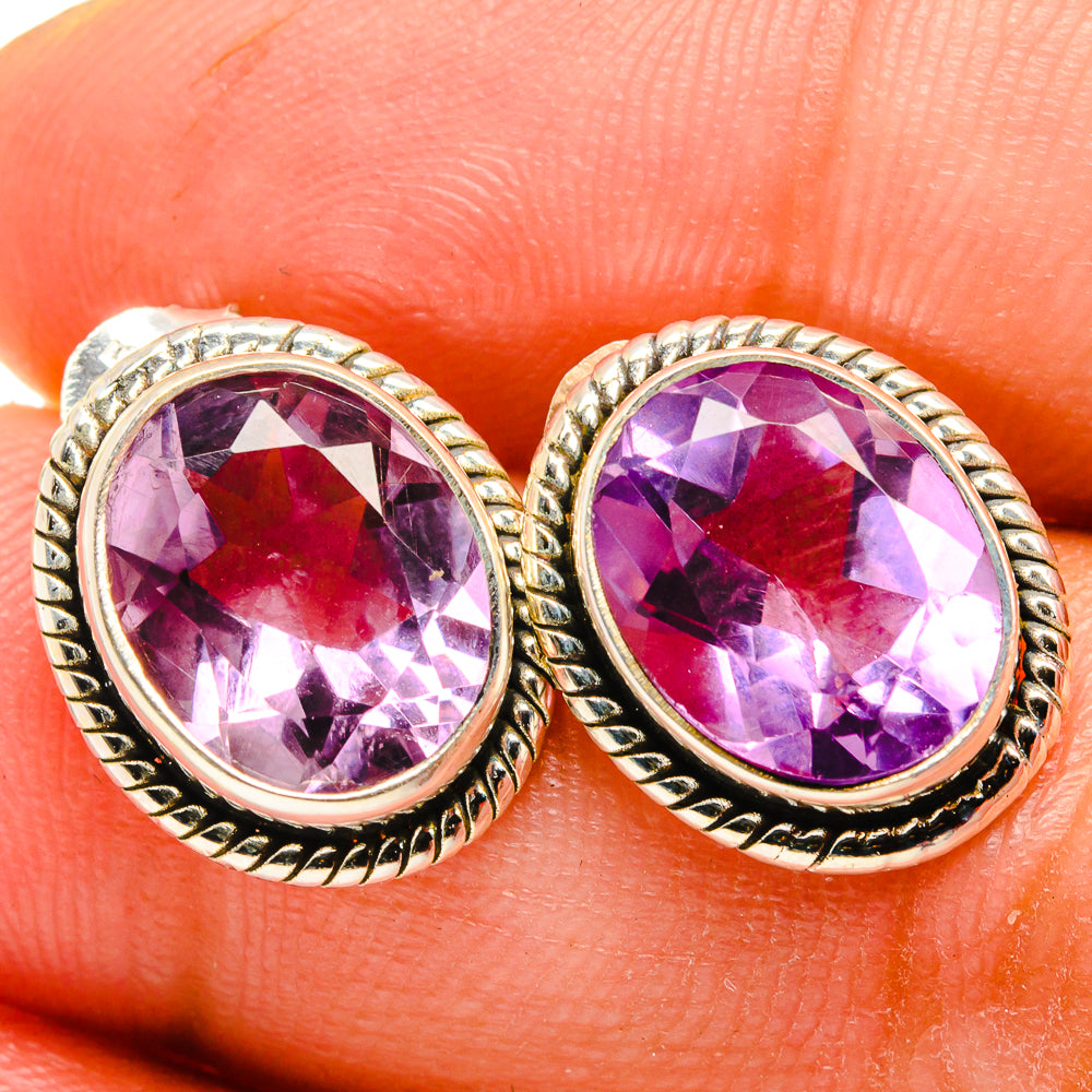 Amethyst Earrings handcrafted by Ana Silver Co - EARR421630