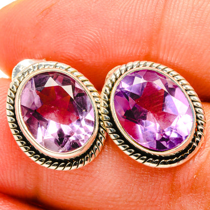 Amethyst Earrings handcrafted by Ana Silver Co - EARR421630