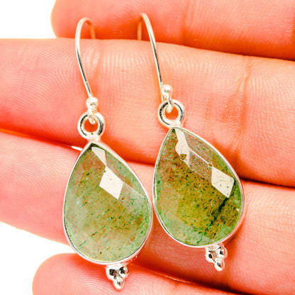 Green Aventurine Earrings handcrafted by Ana Silver Co - EARR421633