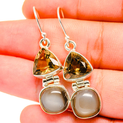 Moonstone Earrings handcrafted by Ana Silver Co - EARR421643
