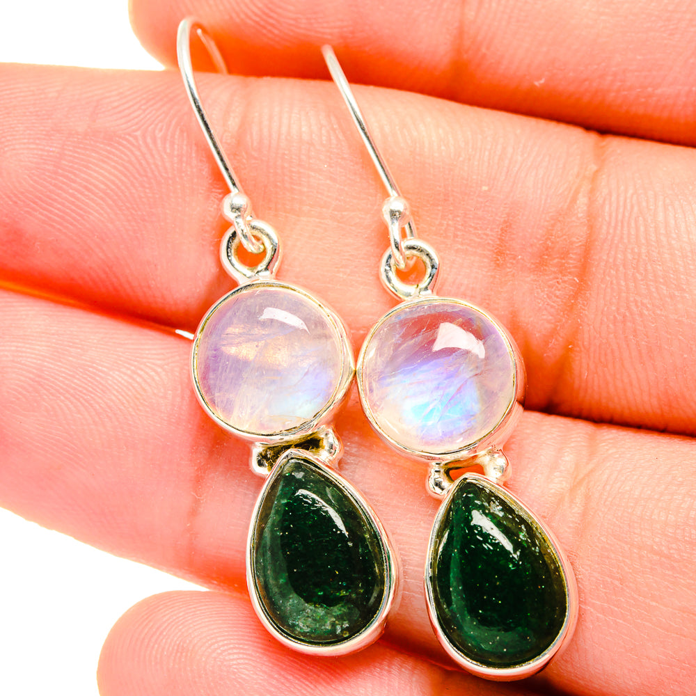 Green Aventurine Earrings handcrafted by Ana Silver Co - EARR421646