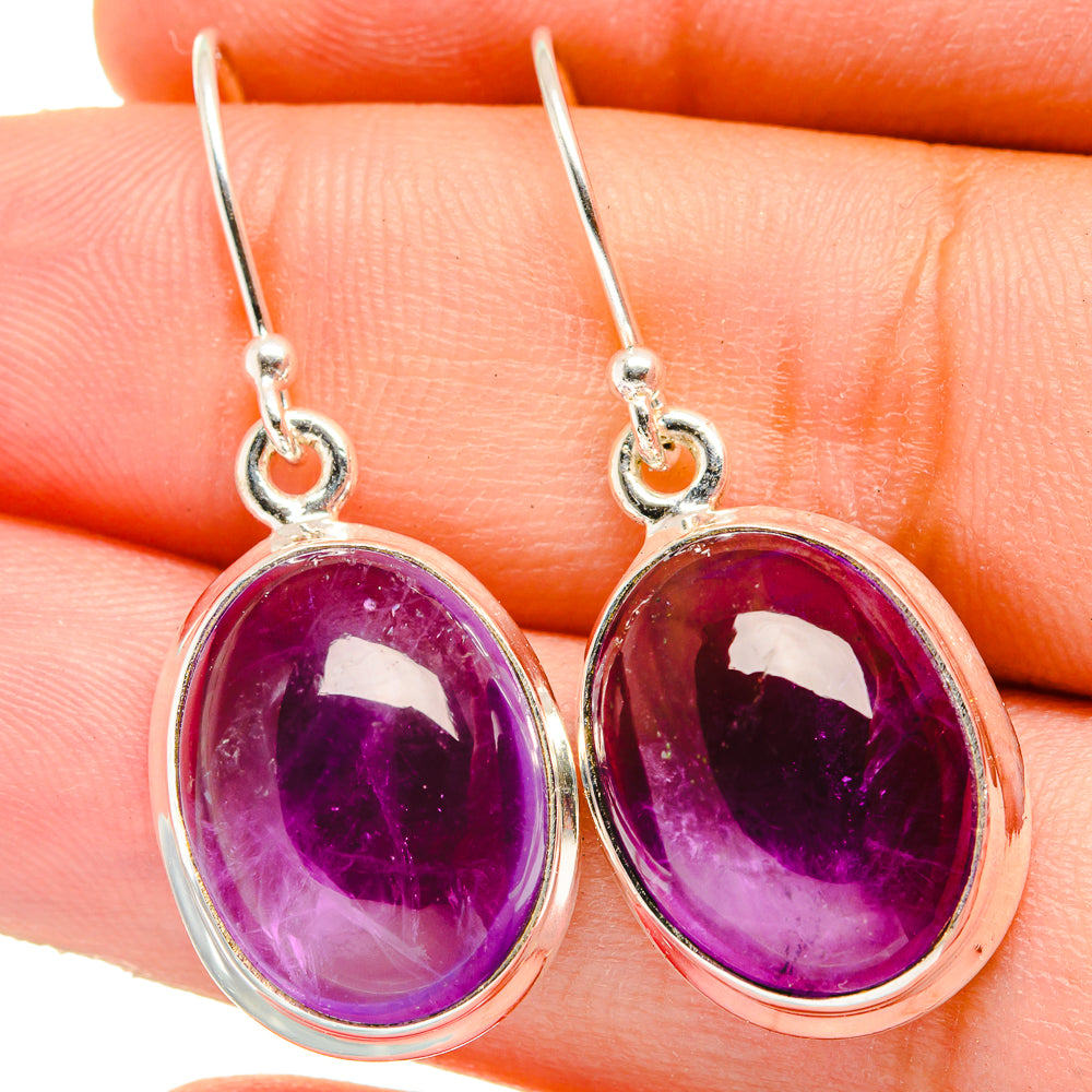 Amethyst Earrings handcrafted by Ana Silver Co - EARR421666
