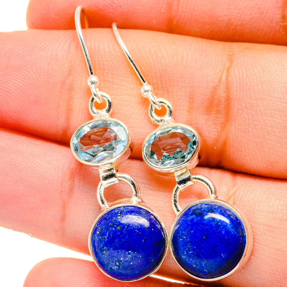 Lapis Lazuli Earrings handcrafted by Ana Silver Co - EARR421691