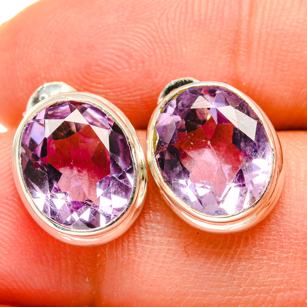 Amethyst Earrings handcrafted by Ana Silver Co - EARR421697