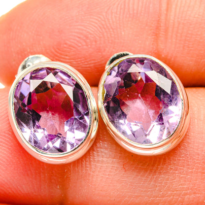 Amethyst Earrings handcrafted by Ana Silver Co - EARR421697