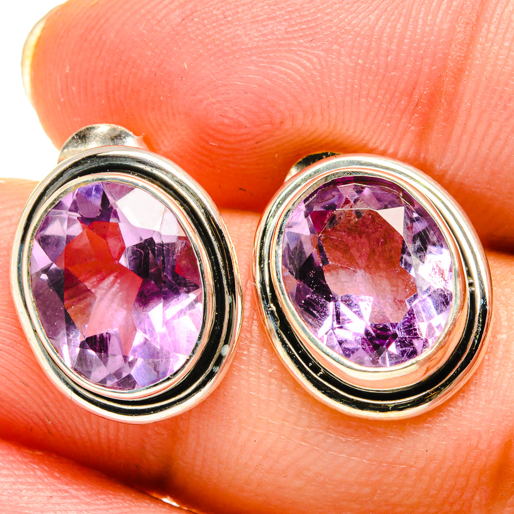 Amethyst Earrings handcrafted by Ana Silver Co - EARR421707