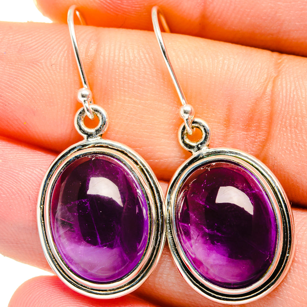 Amethyst Earrings handcrafted by Ana Silver Co - EARR421710