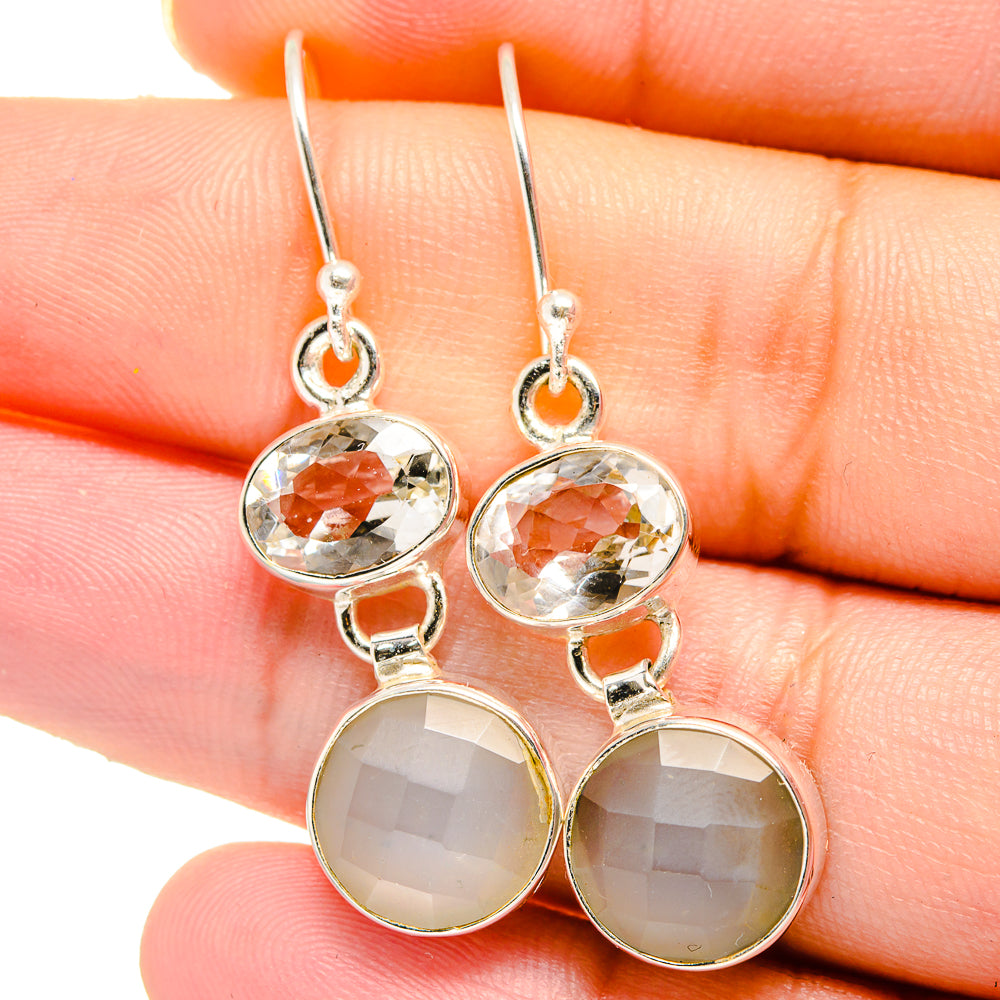Moonstone Earrings handcrafted by Ana Silver Co - EARR421711