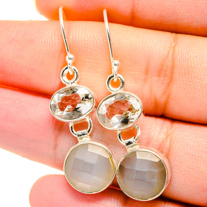 Moonstone Earrings handcrafted by Ana Silver Co - EARR421711