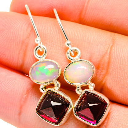 Garnet Earrings handcrafted by Ana Silver Co - EARR421736