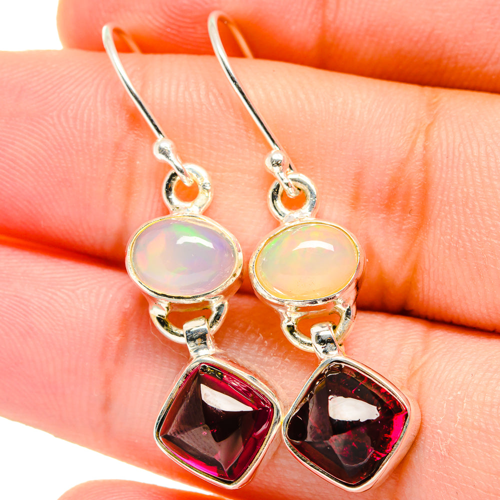 Garnet Earrings handcrafted by Ana Silver Co - EARR421756
