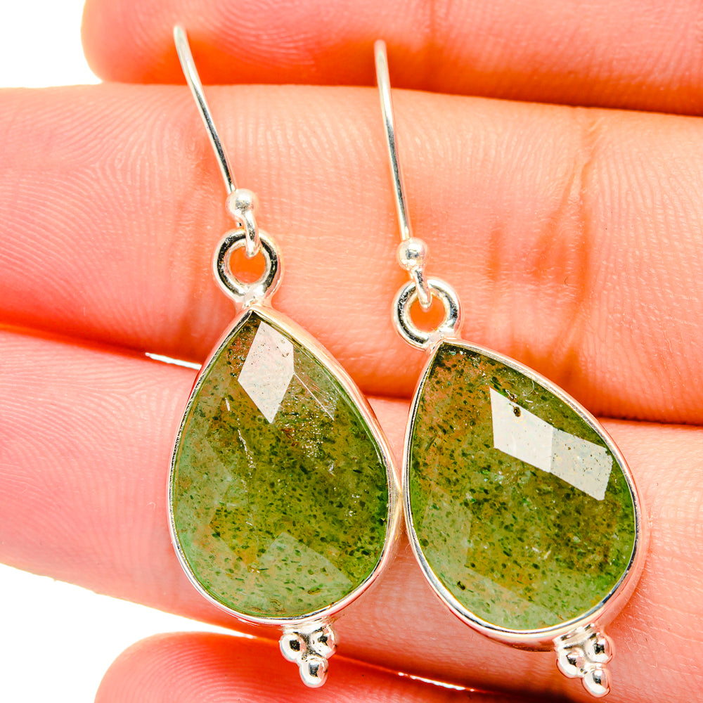Green Aventurine Earrings handcrafted by Ana Silver Co - EARR421757