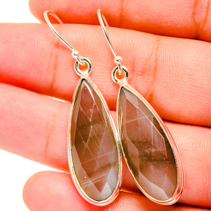 Moonstone Earrings handcrafted by Ana Silver Co - EARR421765
