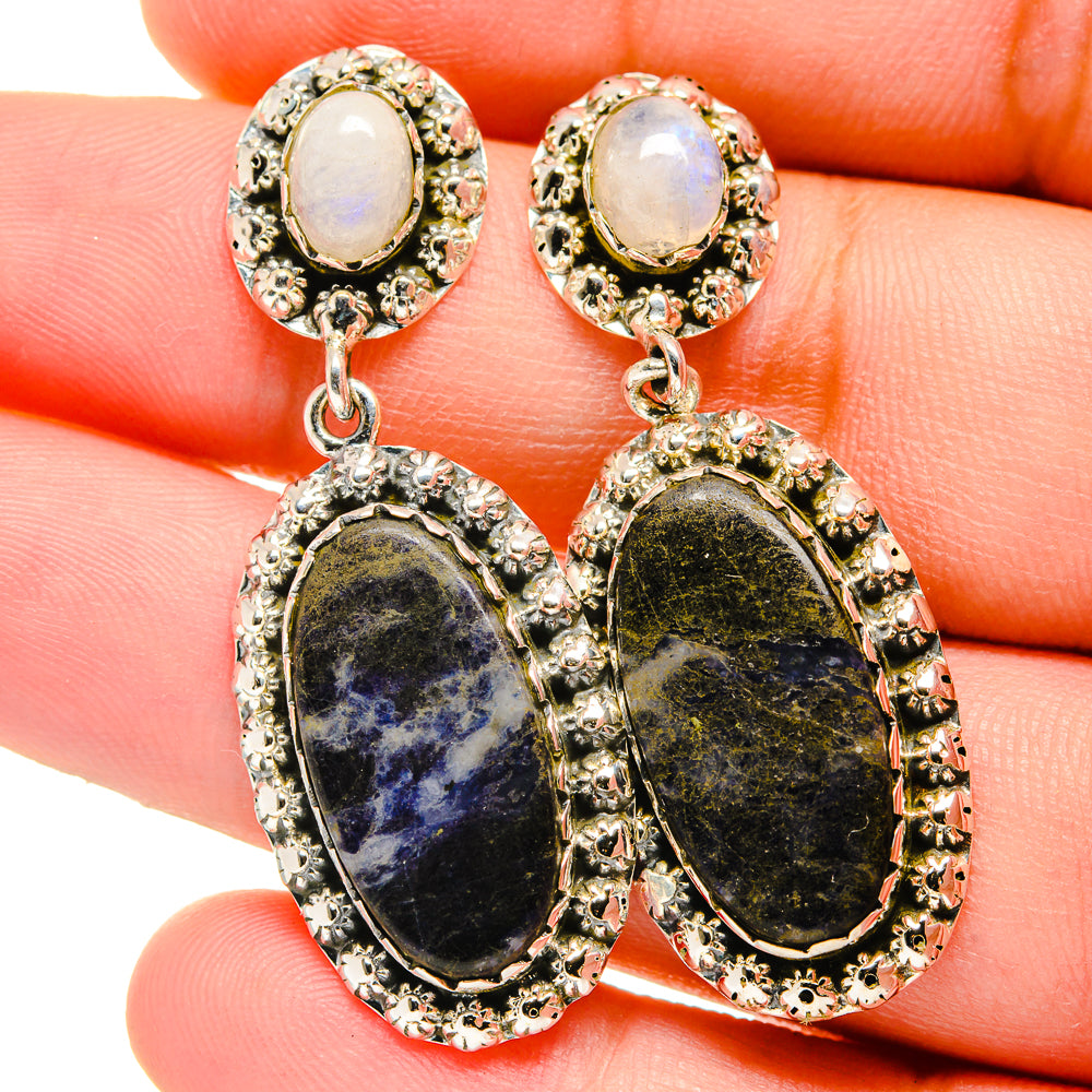 Sodalite Earrings handcrafted by Ana Silver Co - EARR421766