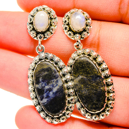 Sodalite Earrings handcrafted by Ana Silver Co - EARR421766